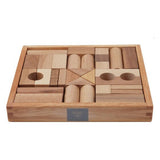 Wooden building blocks - Natural - Tray 30 pieces - Wooden Story
