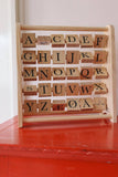 ABC wooden block frame - Konges Slojd