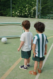 Opblaasbare goal met bal - Green stripe