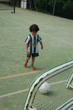 Opblaasbare goal met bal - Green stripe