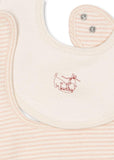 2-pack slabbetjes Fio Stripe - Blush Mix