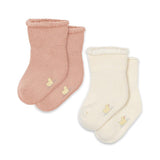 2-pack terry sokken - Cameo Rose
