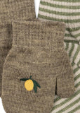 Filla wanten - Lemon/Stripe