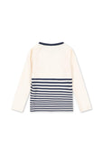 Aster zwem-T-shirt - Marin stripe