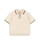 Mio knit polo - Almond milk