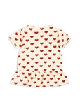 Frill T-shirt - Amour rouge