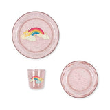 Glitterende eetset - Rainbow