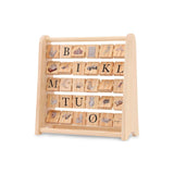 ABC wooden block frame - Konges Slojd