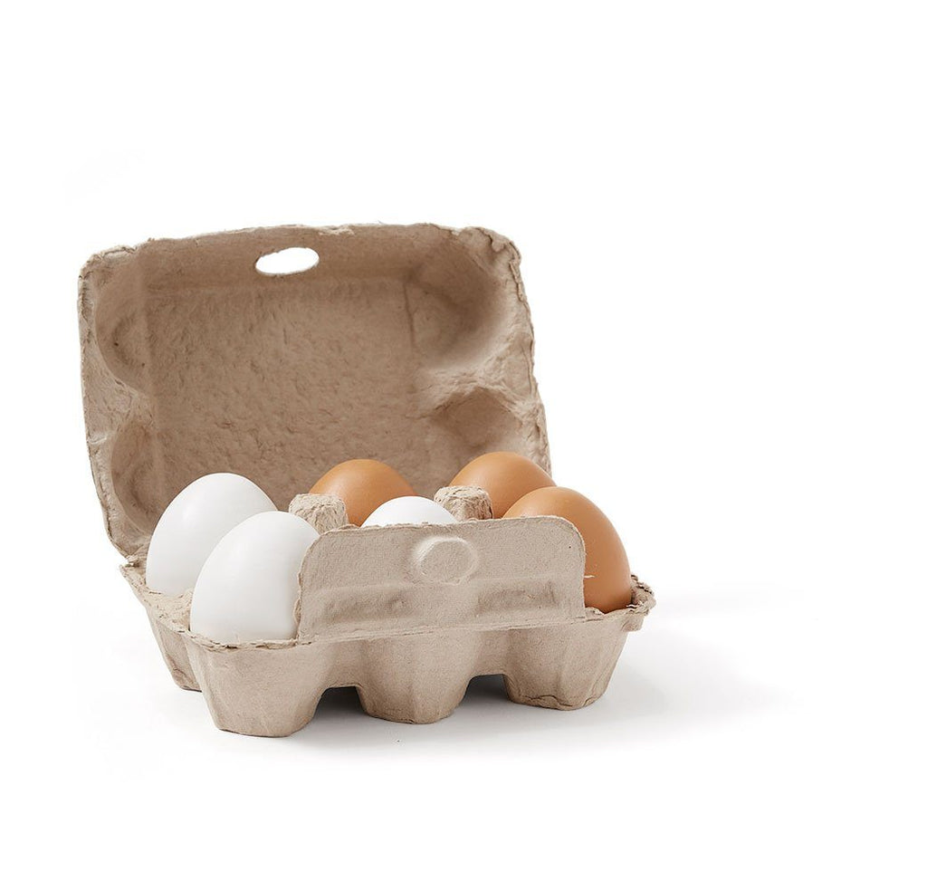 Kid's Concept - Houten speelgoed eitjes 6 stuks - BISTRO