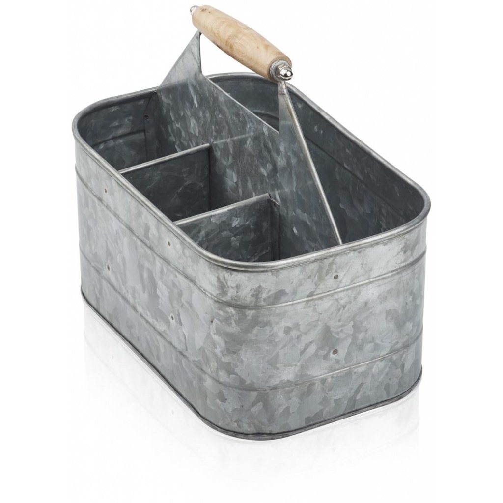 Humdakin - Organizing bucket opberger zink - 30x20cm