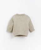 Knitted Jacket Oat - Cardigan V-neck - Play Up