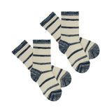 2-pack gestreepte sokken - Dark Navy - FUB