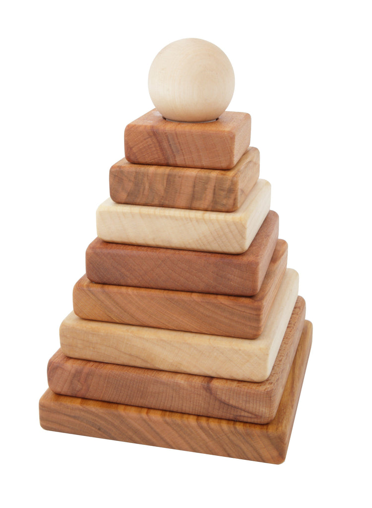 Wooden Story - Houten stapeltoren - Pyramid - Natural