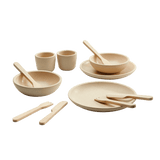 tableware set - houten tafelgerei - plantoys