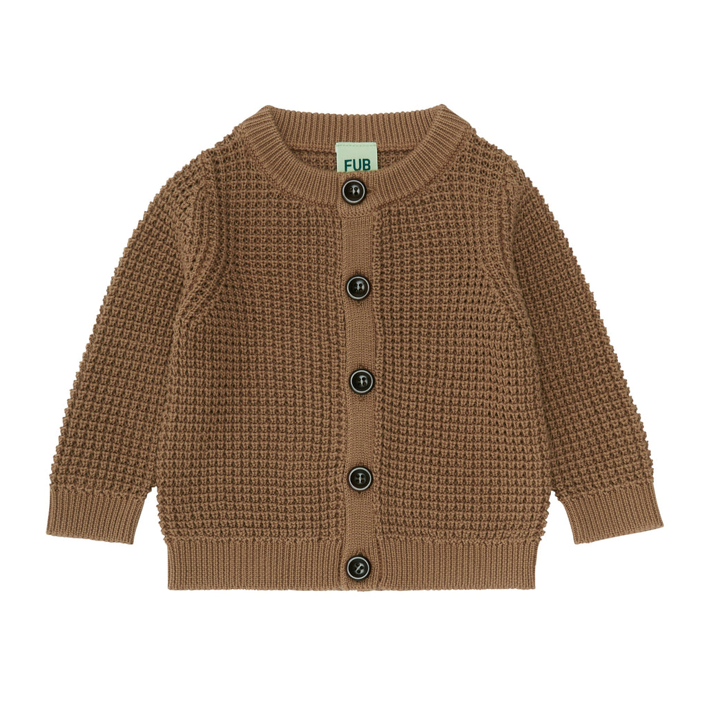 Baby Structure Cardigan - camel - FUB