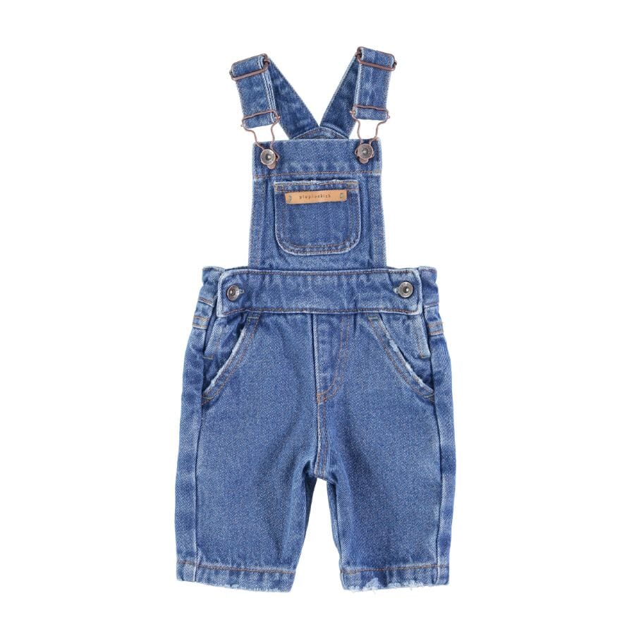 Baby tuinbroek Washed navy denim Piupiuchick