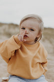 Upé - Soft sweater 100% recycled materials Lulu - Mosterd