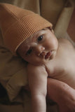 Beanie Fonzie (Neugeborene) - Lachs - Hvid