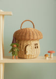 Rattan Mushroom Basket - Natural - Olli Ella