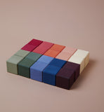 Houten blokken - Earth rainbow cubes - 20 stuks - Raduga Grez