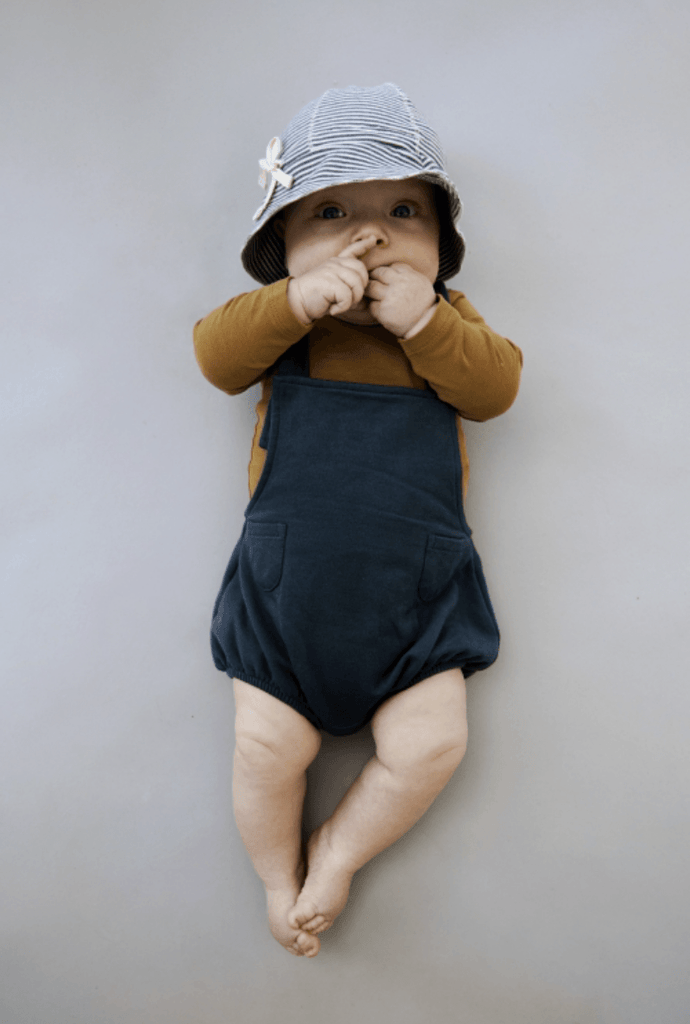 Baby bloomer suit - Blue grey - Gray Label