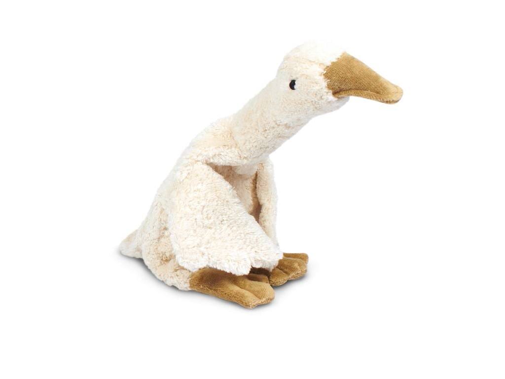 Cuddly goose with cherry stone heating pad - Small - White - Senger Naturwelt
