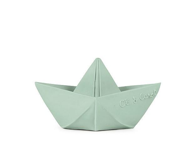 Oli & Carol - Badspeeltje origami boot - Mint