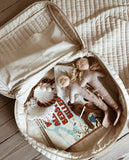 Suitcase canvas with zipper - Travel bag natural - LeoLeo