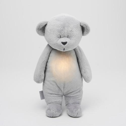 The Humming Bear met lichtje en muziek - Silver - Moonie