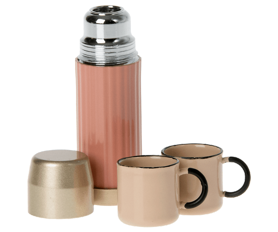 Thermos and cups - Soft Coral - Maileg