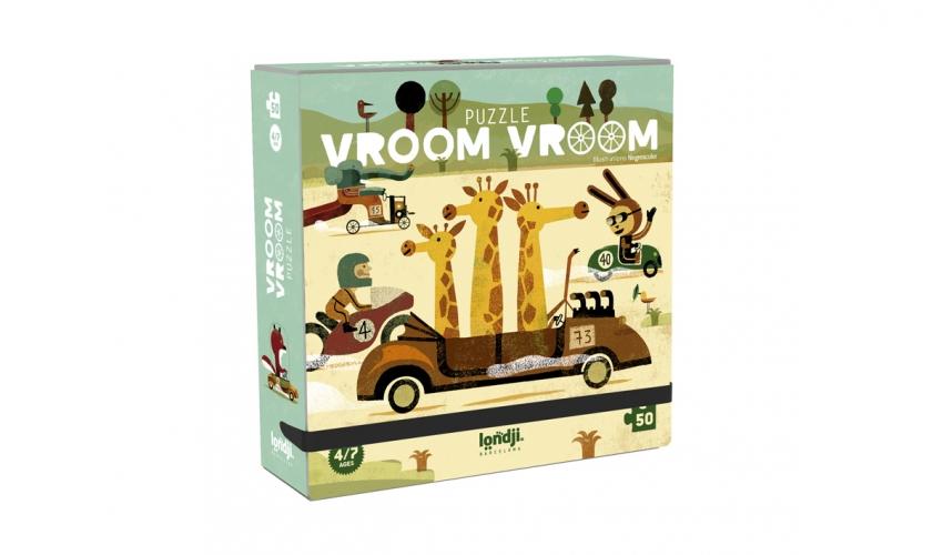 Puzzle Vroom Vroom - 50 pieces - Londji