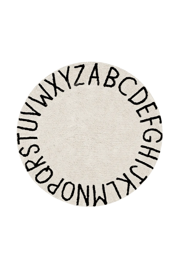 wasbaar rond tapijt - alfabet - Lorena Canals